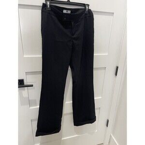 Gap Dress Pants Juniors Size 4R Wool Blend Cuffed Bootcut Trouser Slacks Cuffed